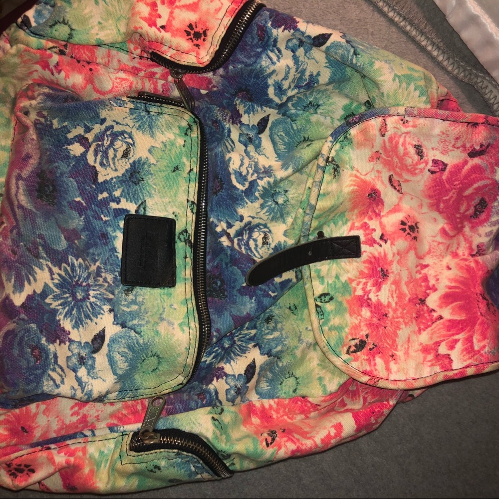 Unique floral PINK backpack 🎒